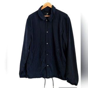 Women's coat H&M jacket women's navy size large